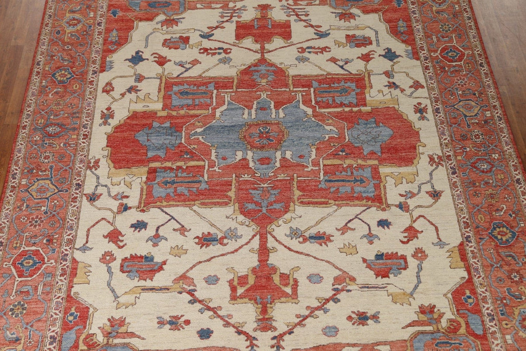 Vegetable Dye Heriz Serapi Oriental Area Rug 9x12