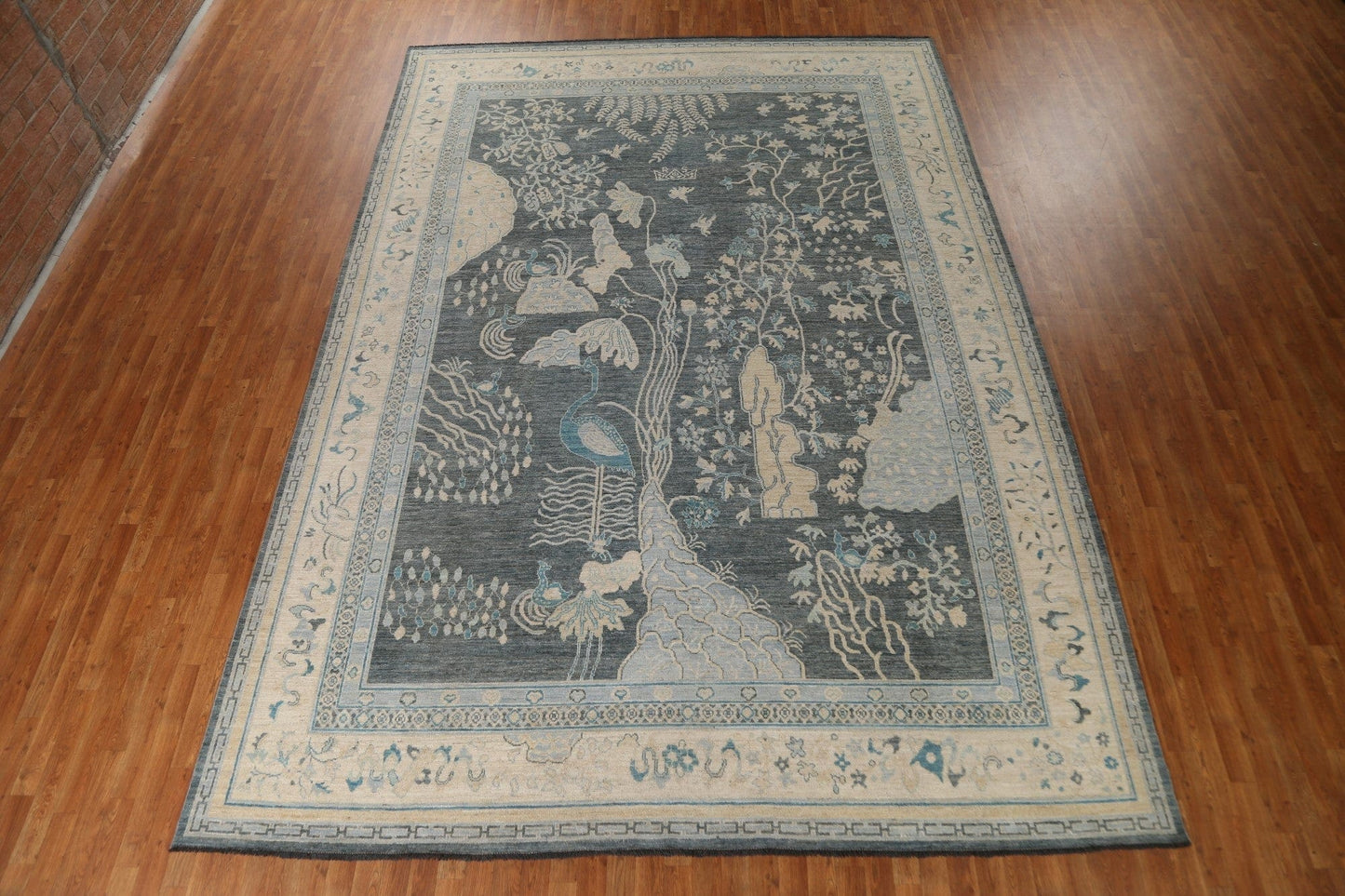 Vegetable Dye Art Deco Oriental Area Rug 10x14