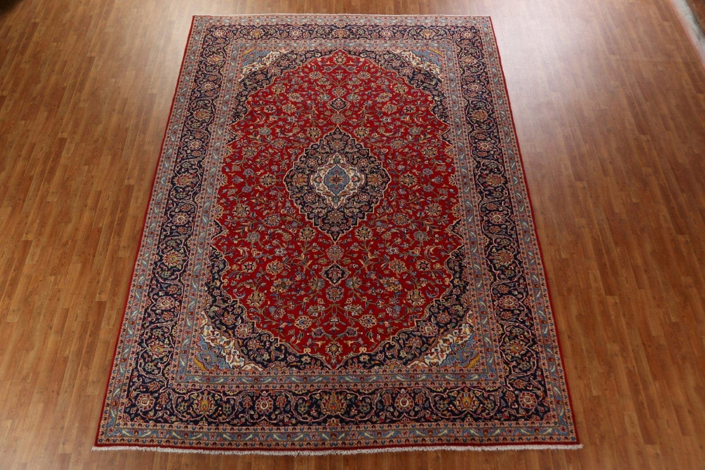 Traditional Red Kashan Persian Area Rug 10x13