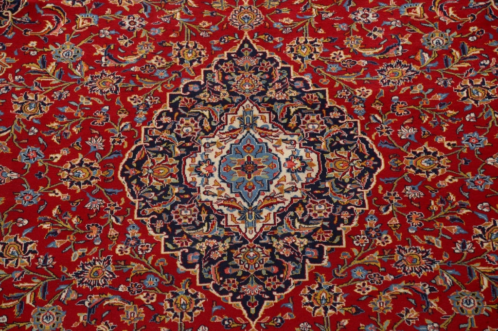 Traditional Red Kashan Persian Area Rug 10x13