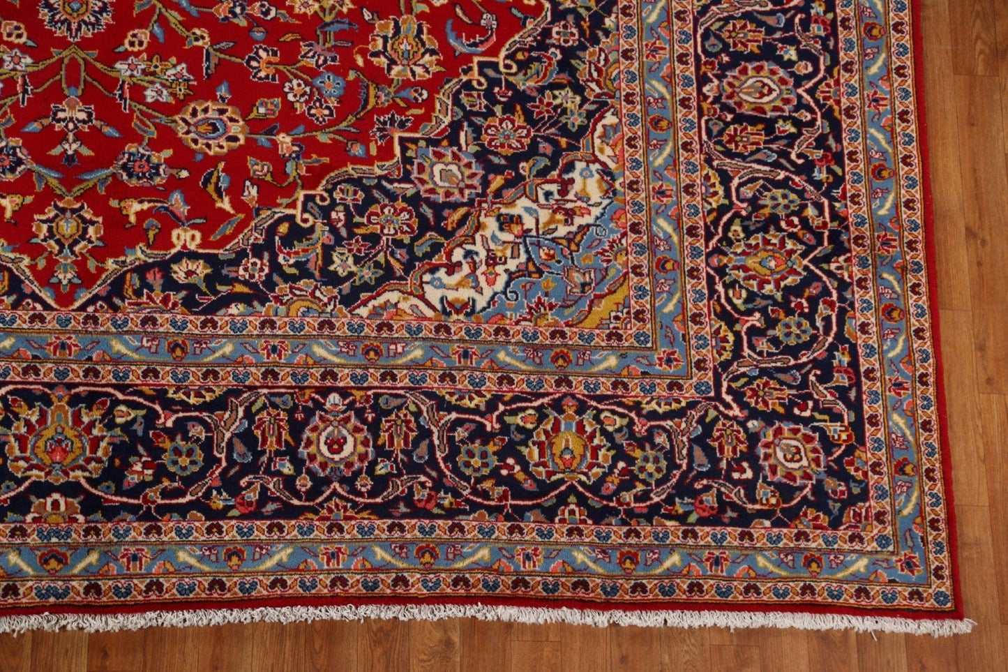 Traditional Red Kashan Persian Area Rug 10x13