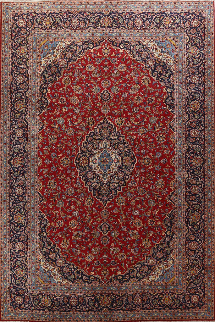 Traditional Red Kashan Persian Area Rug 10x13