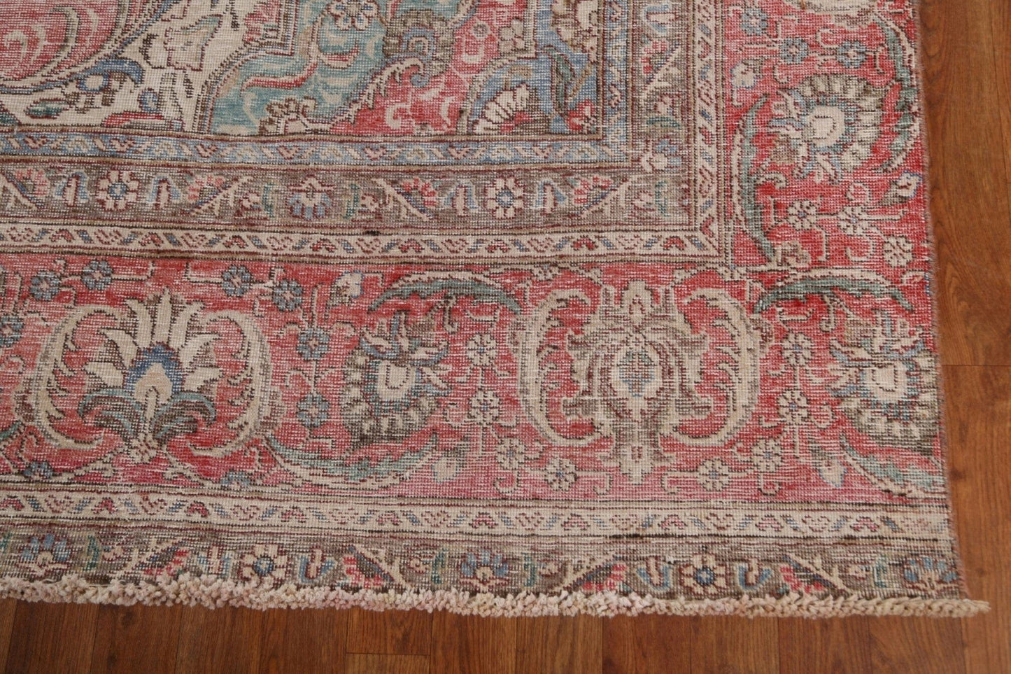 Vintage Wool Tabriz Persian Area Rug 9x13