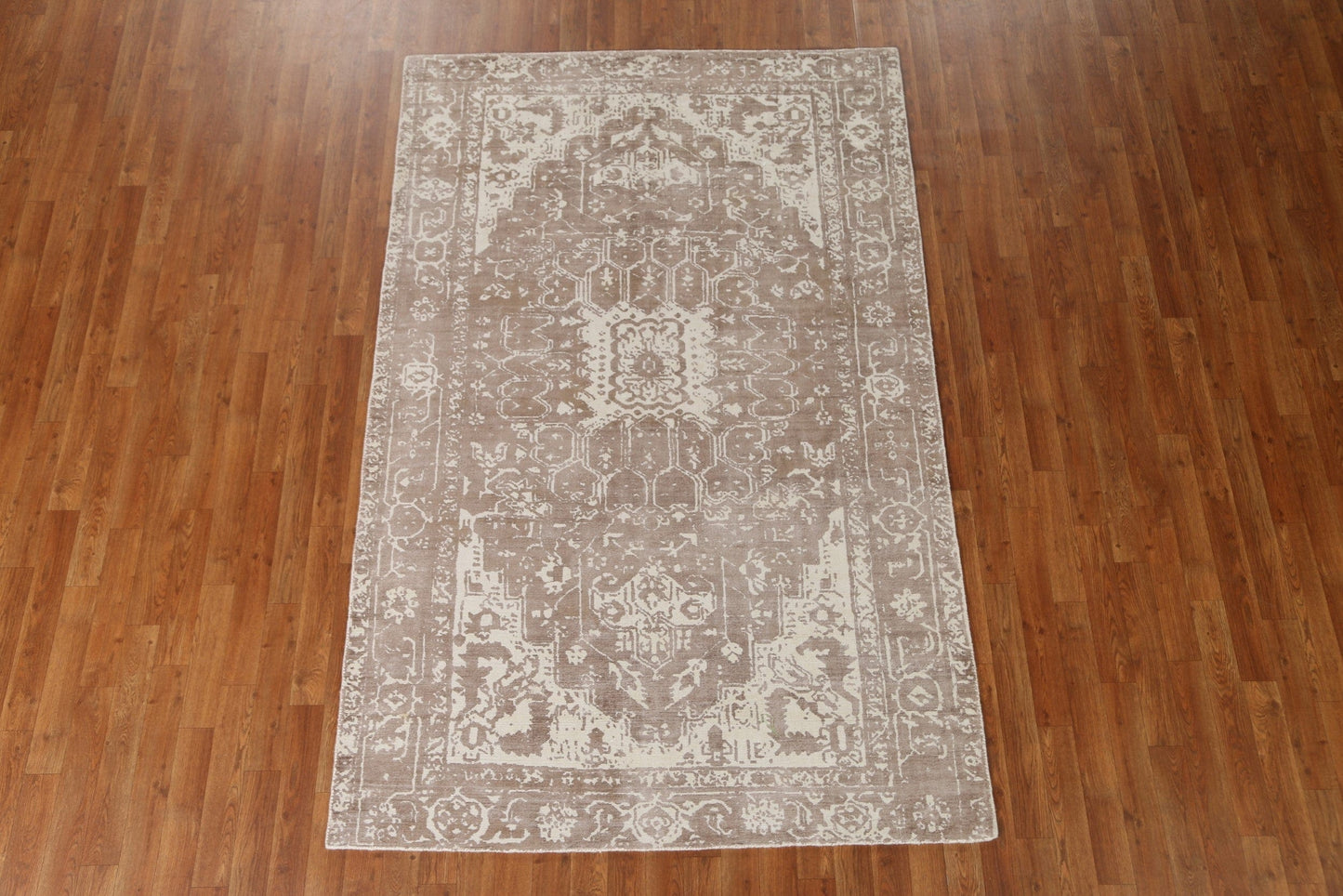 Handmade Heriz Oriental Area Rug 5x8