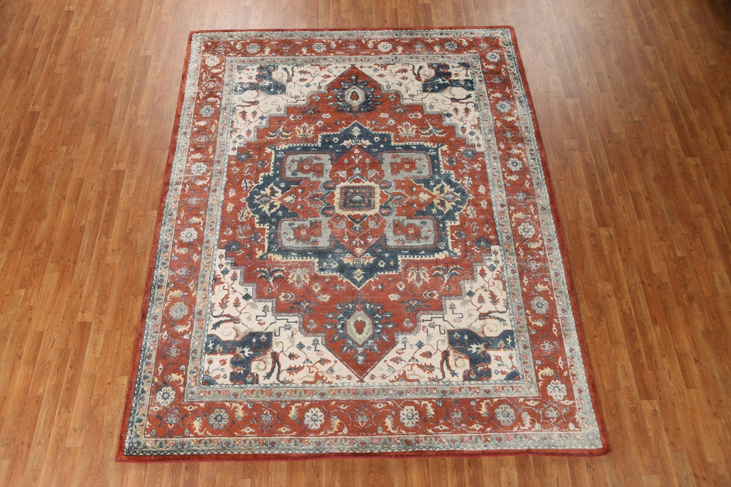 Geometric Heriz Oriental Area Rug 8x10