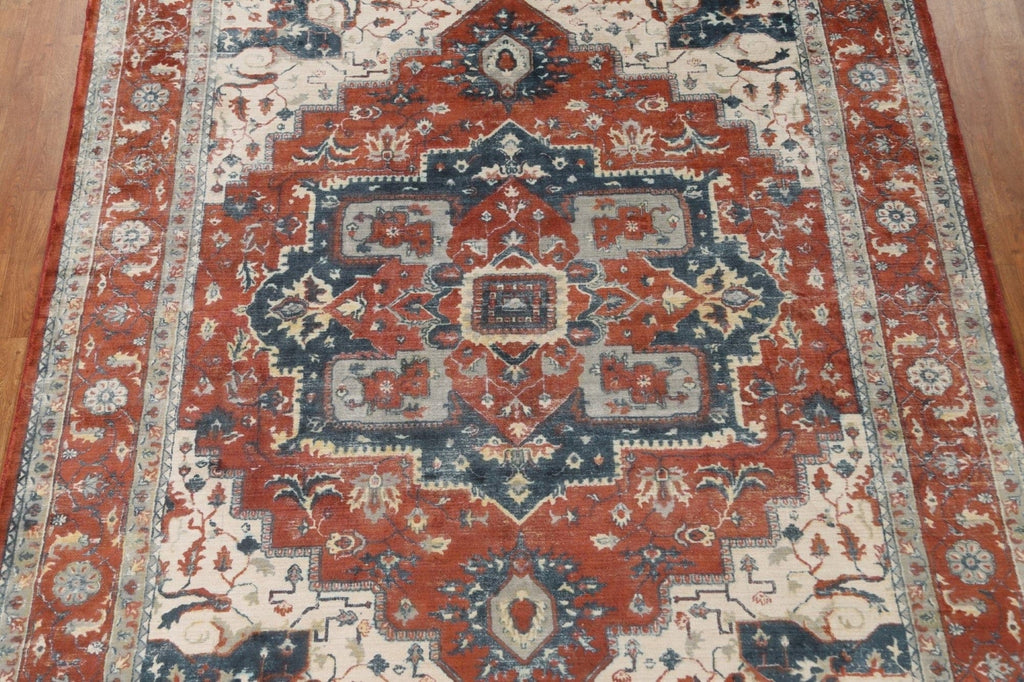 Geometric Heriz Oriental Area Rug 8x10