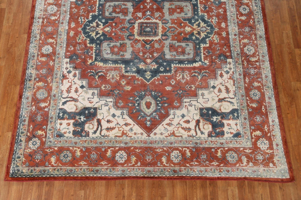 Geometric Heriz Oriental Area Rug 8x10