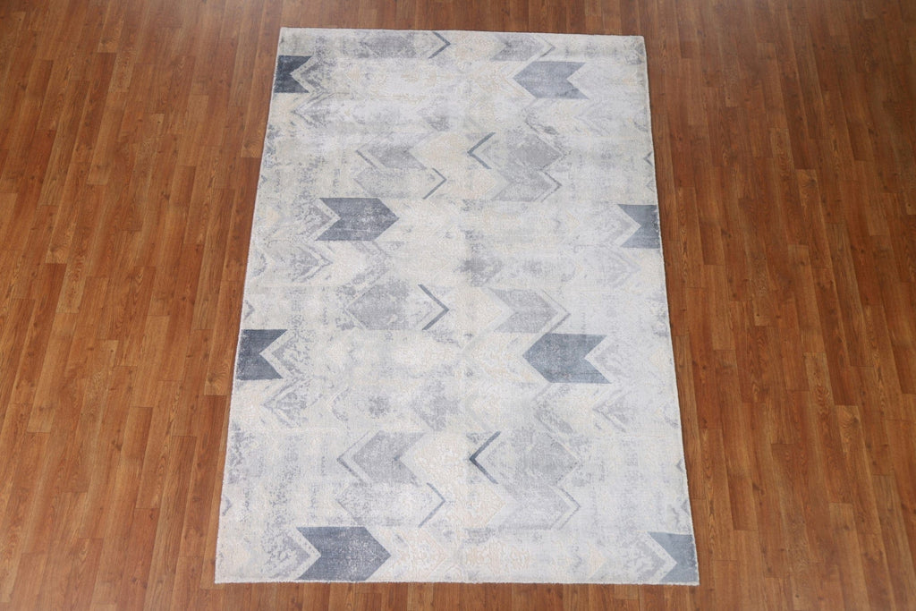 Contemporary Abstract Area Rug 5x8