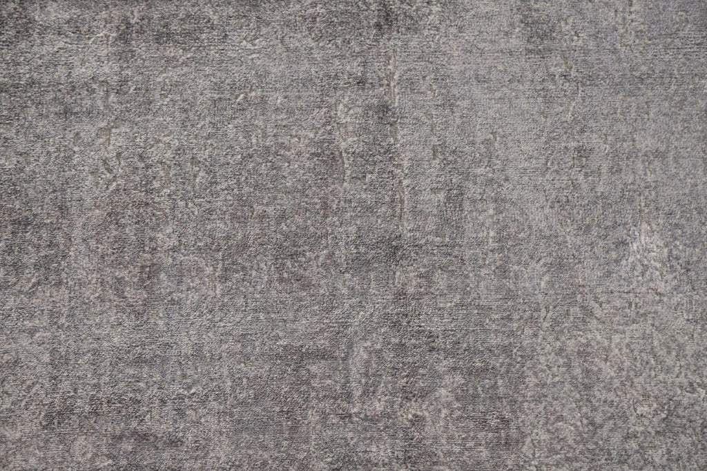 Silver Gray Abstract Area Rug 5x8