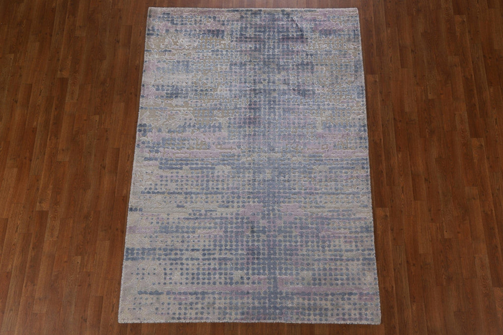 Handmade Abstract Area Rug 5x8