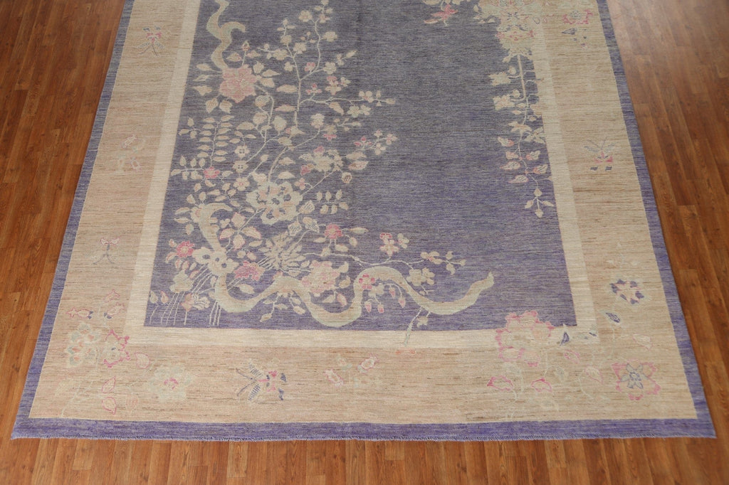 Vegetable Dye Art Deco Oriental Area Rug 10x14