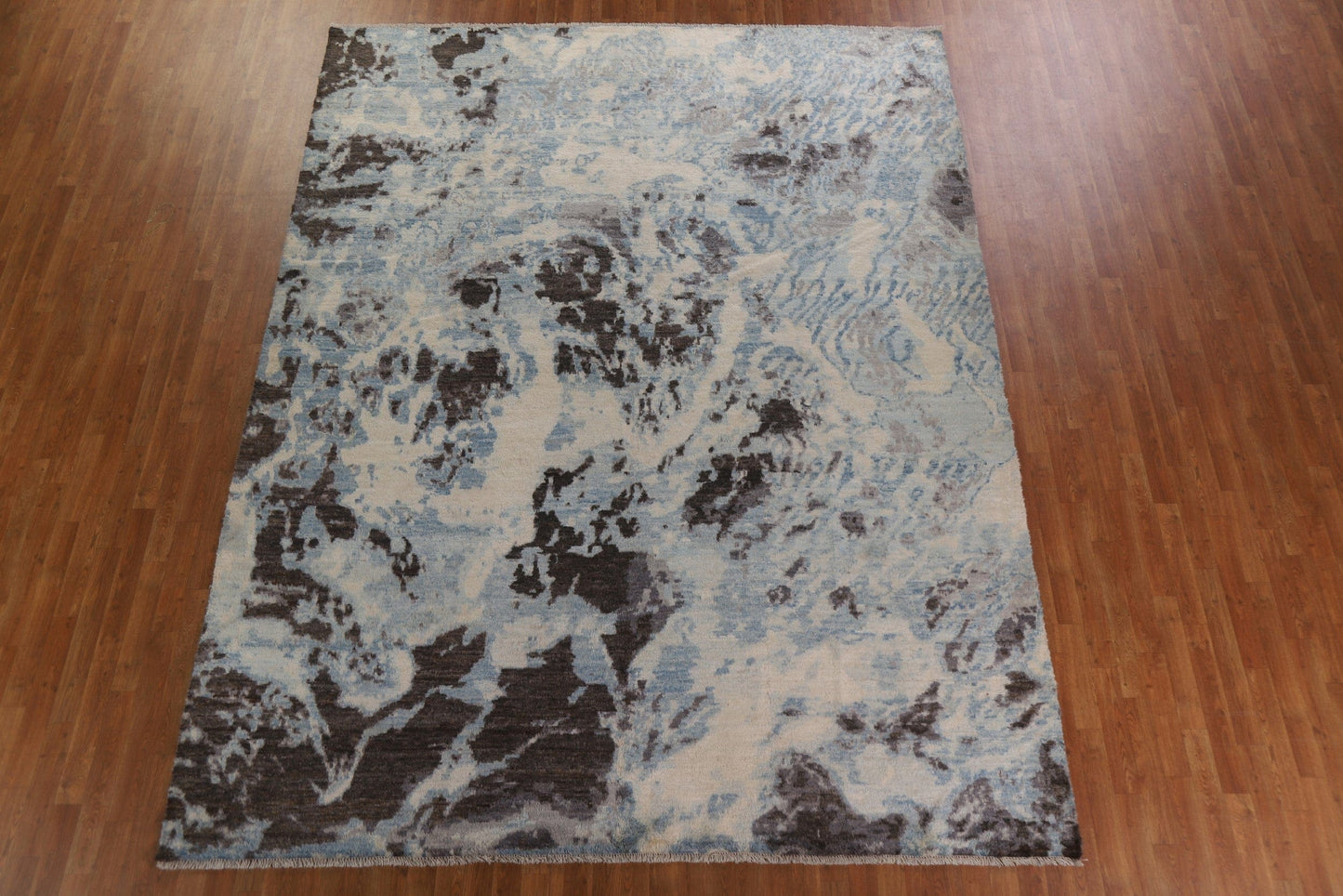 Vegetable Dye Abstract Oriental Area Rug 9x12