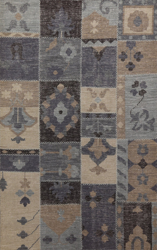 Handmade Patchwork Oriental Area Rug 5x8