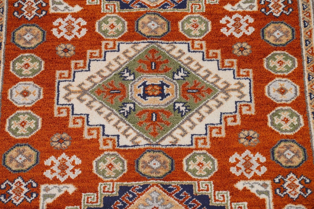 Geometric Kazak Oriental Area Rug 5x8