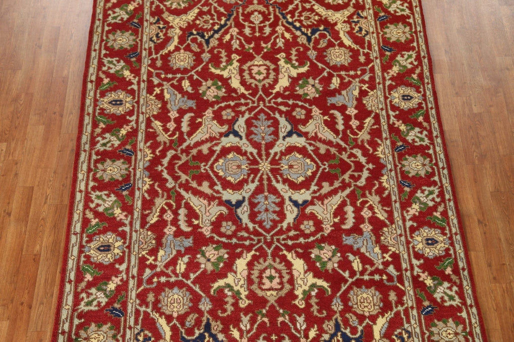 Red Wool Heriz Oriental Area Rug 6x9