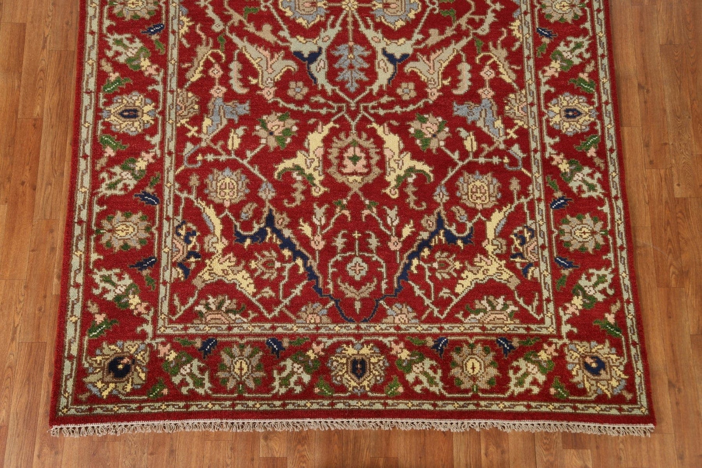 Red Wool Heriz Oriental Area Rug 6x9