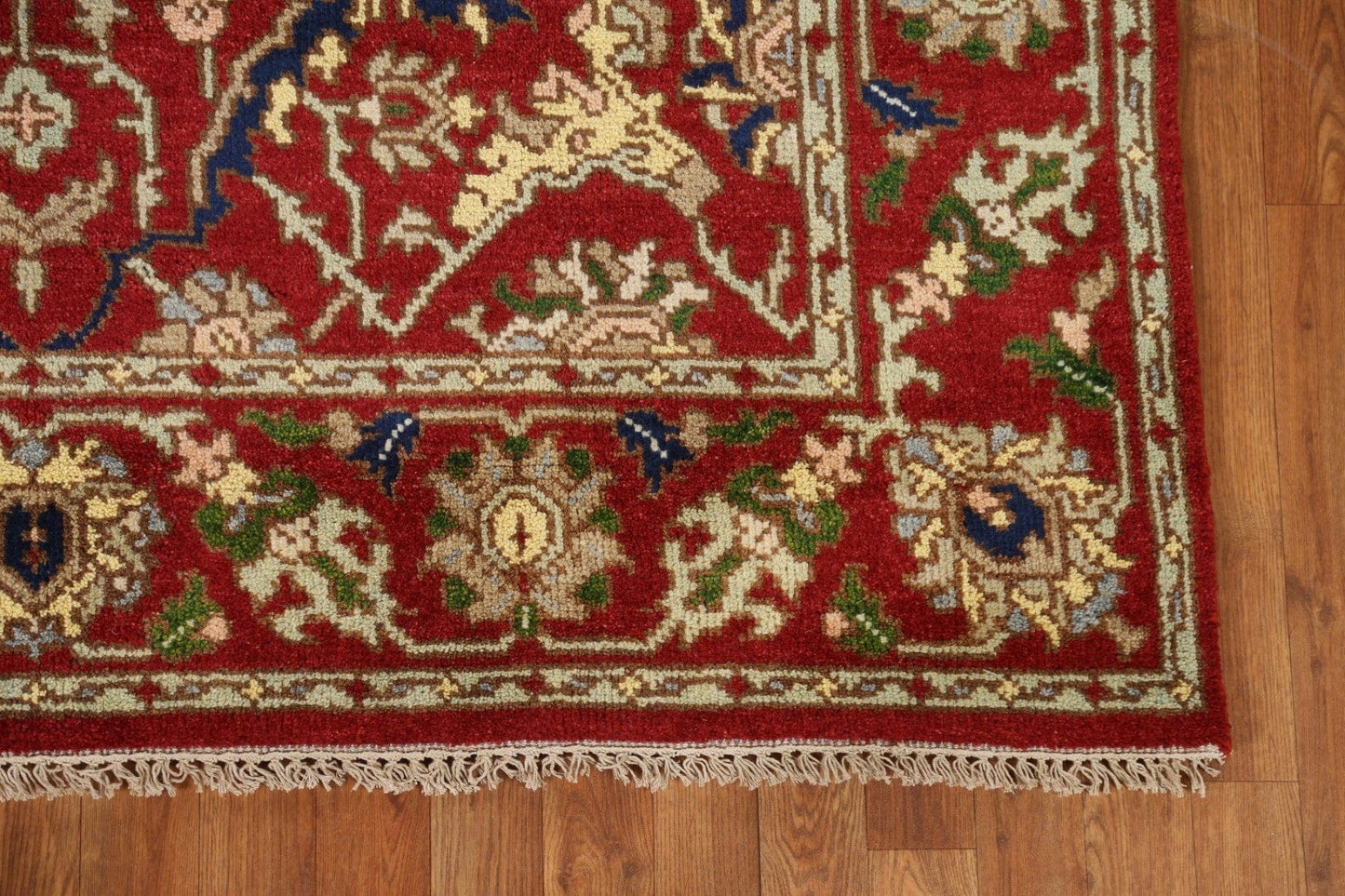 Red Wool Heriz Oriental Area Rug 6x9