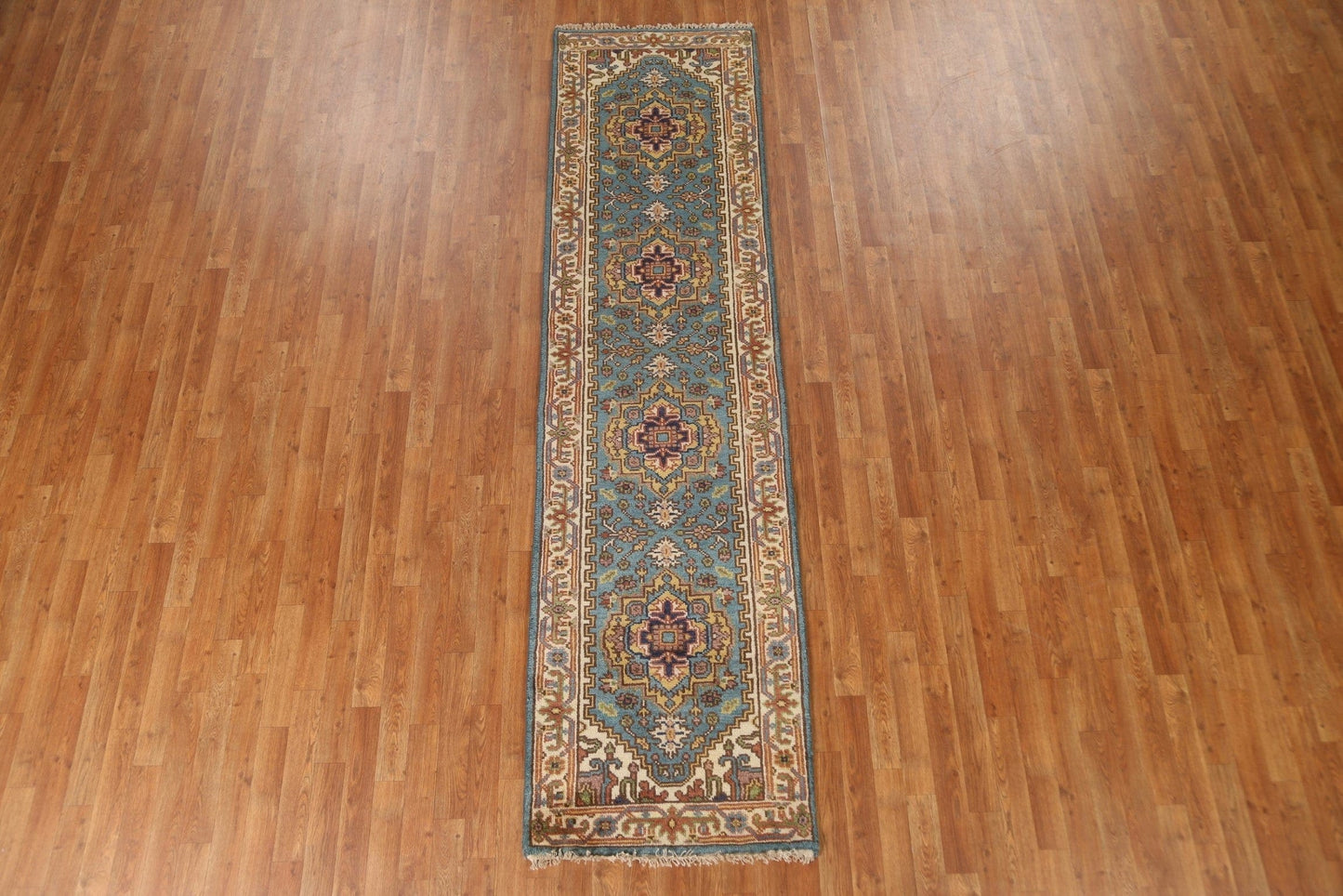 Geometric Heriz Serapi Oriental Runner Rug 3x10