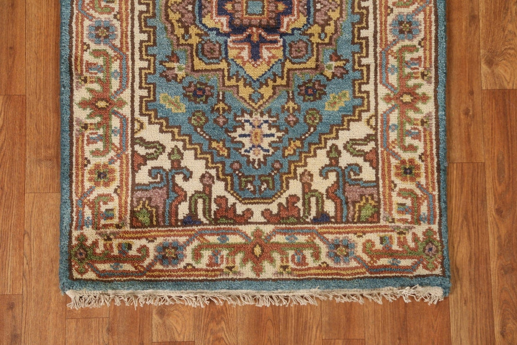 Geometric Heriz Serapi Oriental Runner Rug 3x10