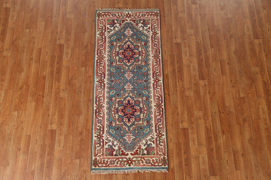 Geometric Heriz Serapi Oriental Rug 3x6