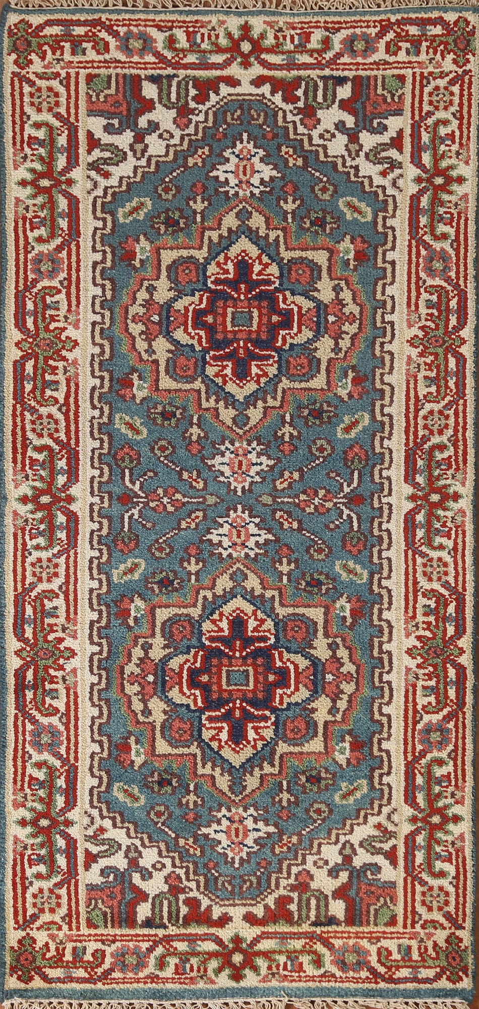 Geometric Heriz Serapi Oriental Rug 3x6