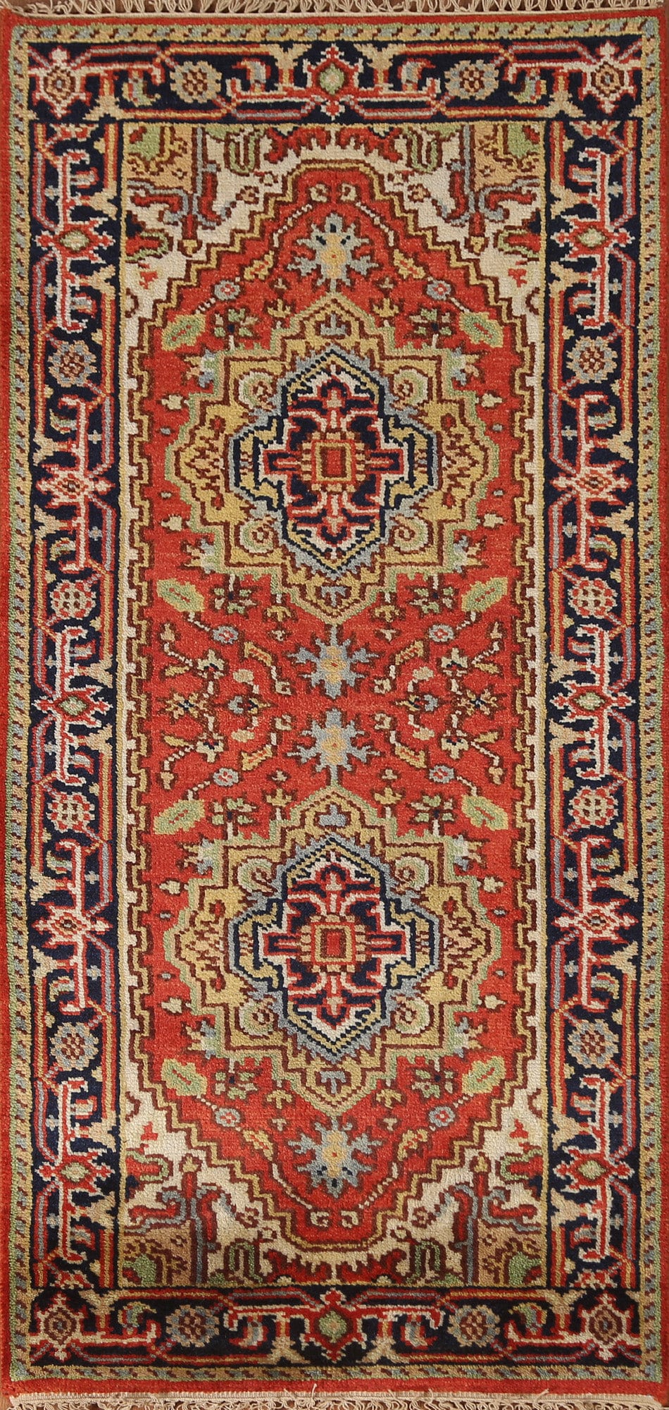 Handmade Heriz Serapi Oriental Rug 3x6