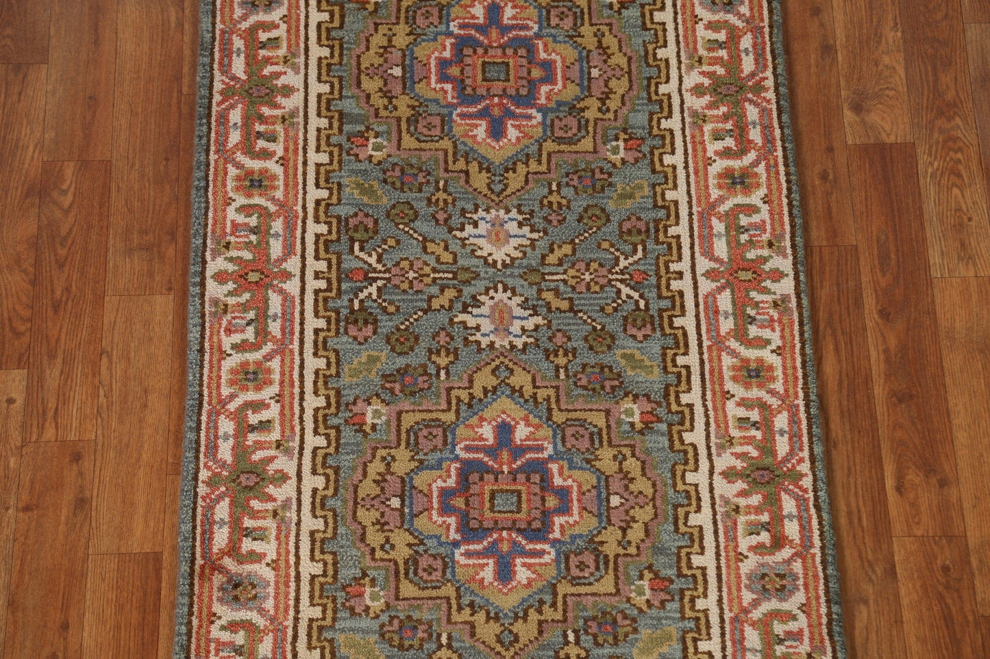 Geometric Heriz Serapi Oriental Runner Rug 3x10