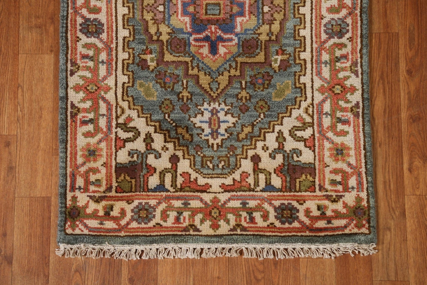 Geometric Heriz Serapi Oriental Runner Rug 3x10