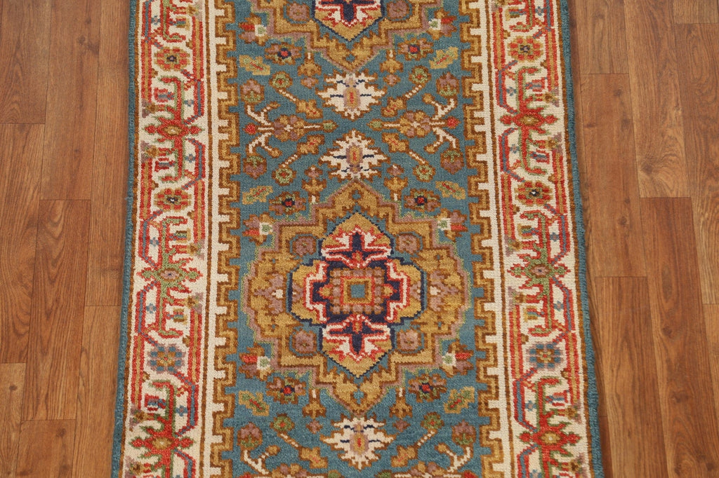 Geometric Heriz Serapi Oriental Runner Rug 3x10