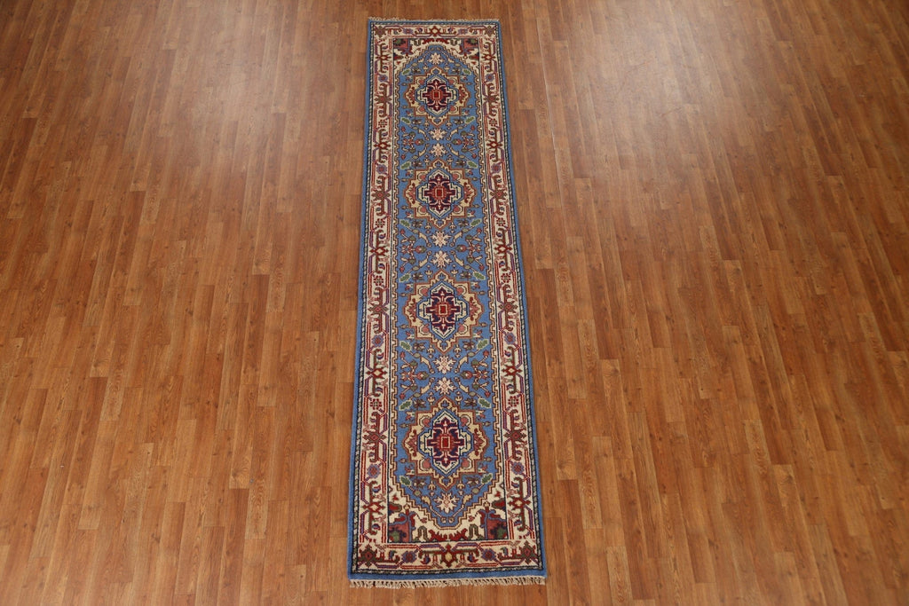 Geometric Heriz Serapi Oriental Runner Rug 3x10