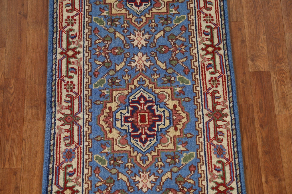 Geometric Heriz Serapi Oriental Runner Rug 3x10