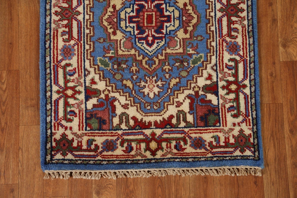 Geometric Heriz Serapi Oriental Runner Rug 3x10