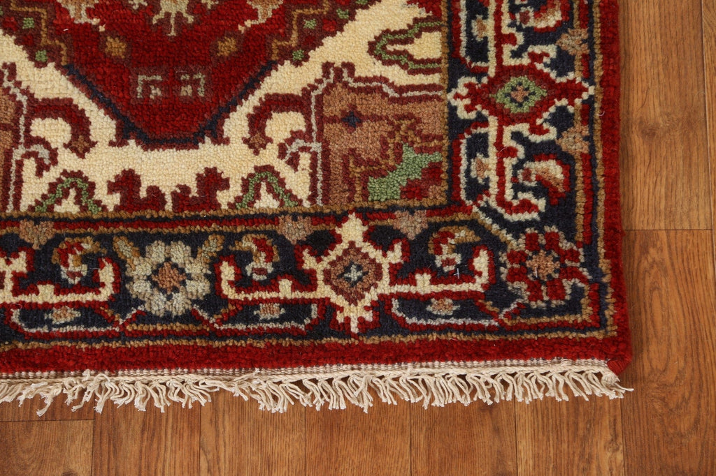 Red Heriz Serapi Oriental Runner Rug 2x8