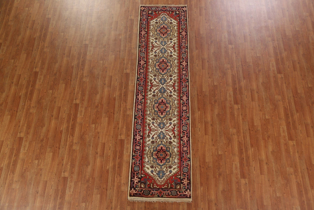 Heriz Serapi Oriental Runner Rug 3x10