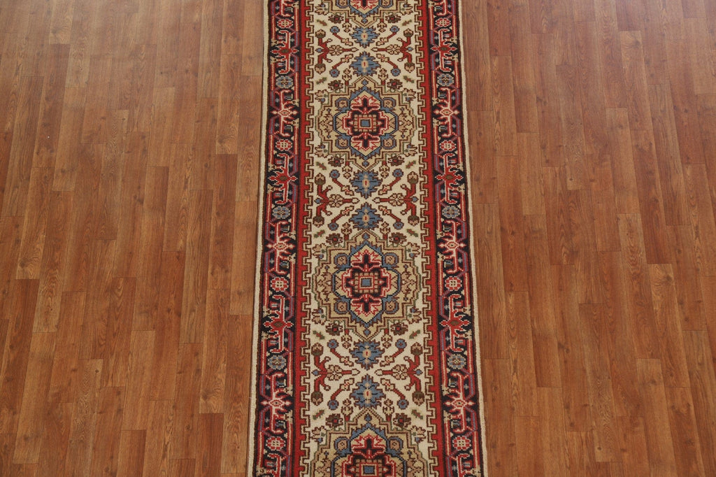 Heriz Serapi Oriental Runner Rug 3x10