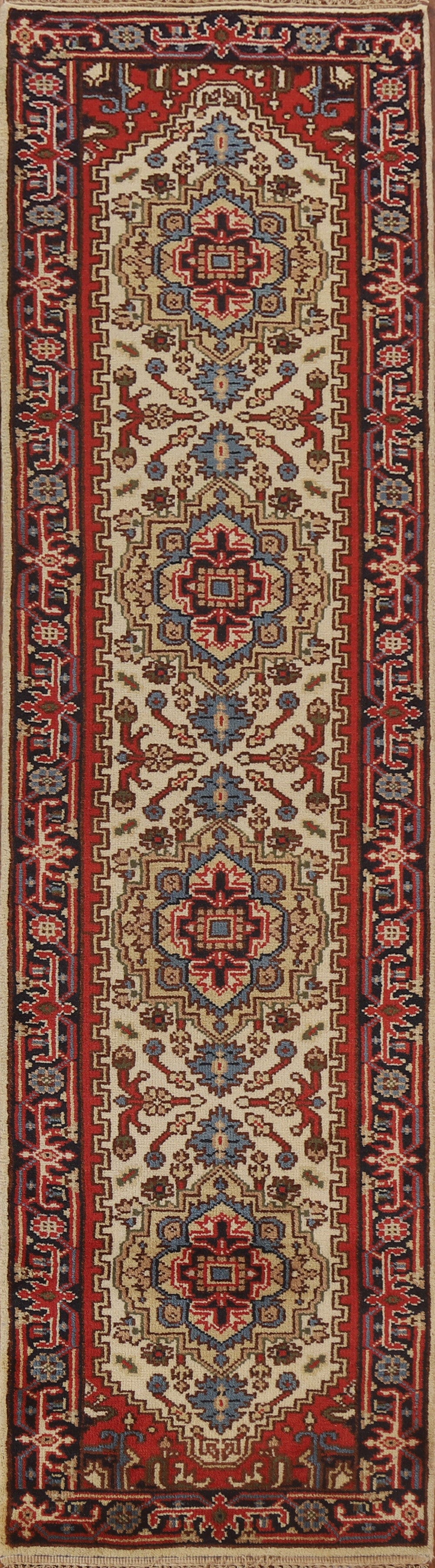 Heriz Serapi Oriental Runner Rug 3x10