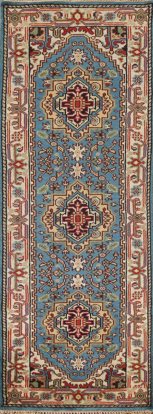 Heriz Serapi Oriental Runner Rug 3x8