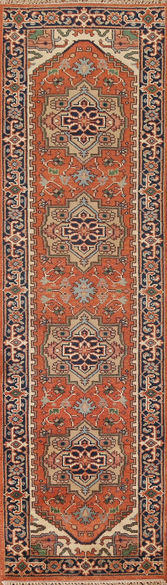 Heriz Serapi Oriental Runner Rug 3x10