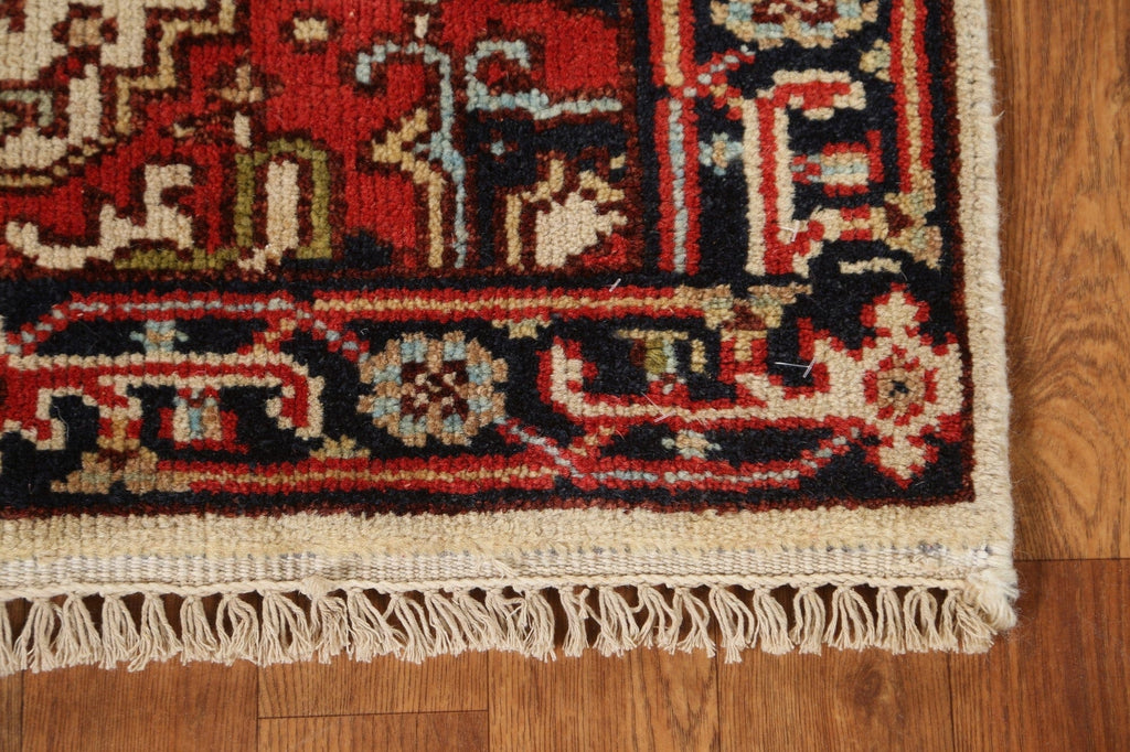 Hand-Knotted Heriz Serapi Oriental Runner Rug 3x10