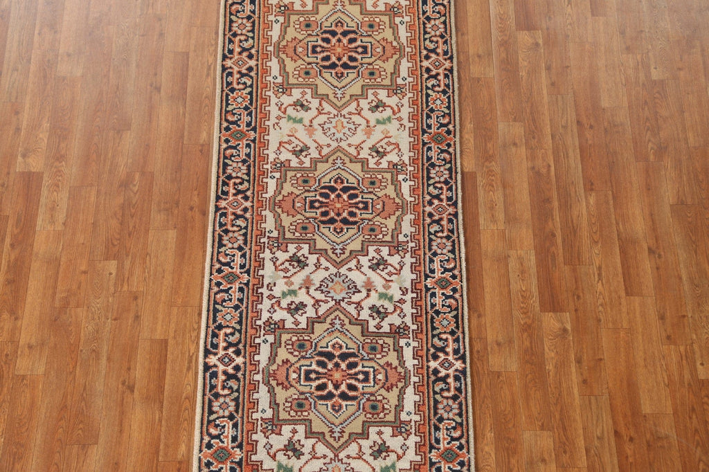 Wool Heriz Serapi Oriental Runner Rug 3x8