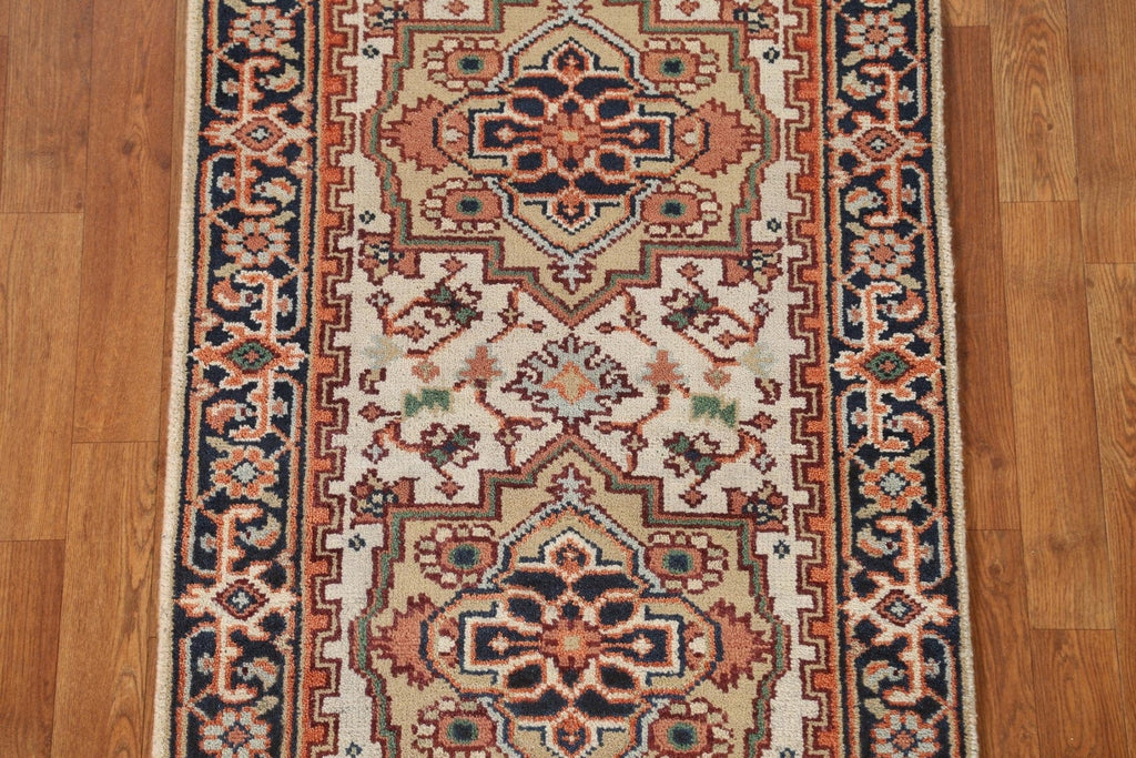 Wool Heriz Serapi Oriental Runner Rug 3x8