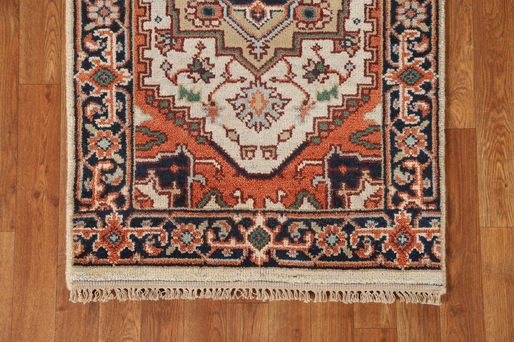 Wool Heriz Serapi Oriental Runner Rug 3x8