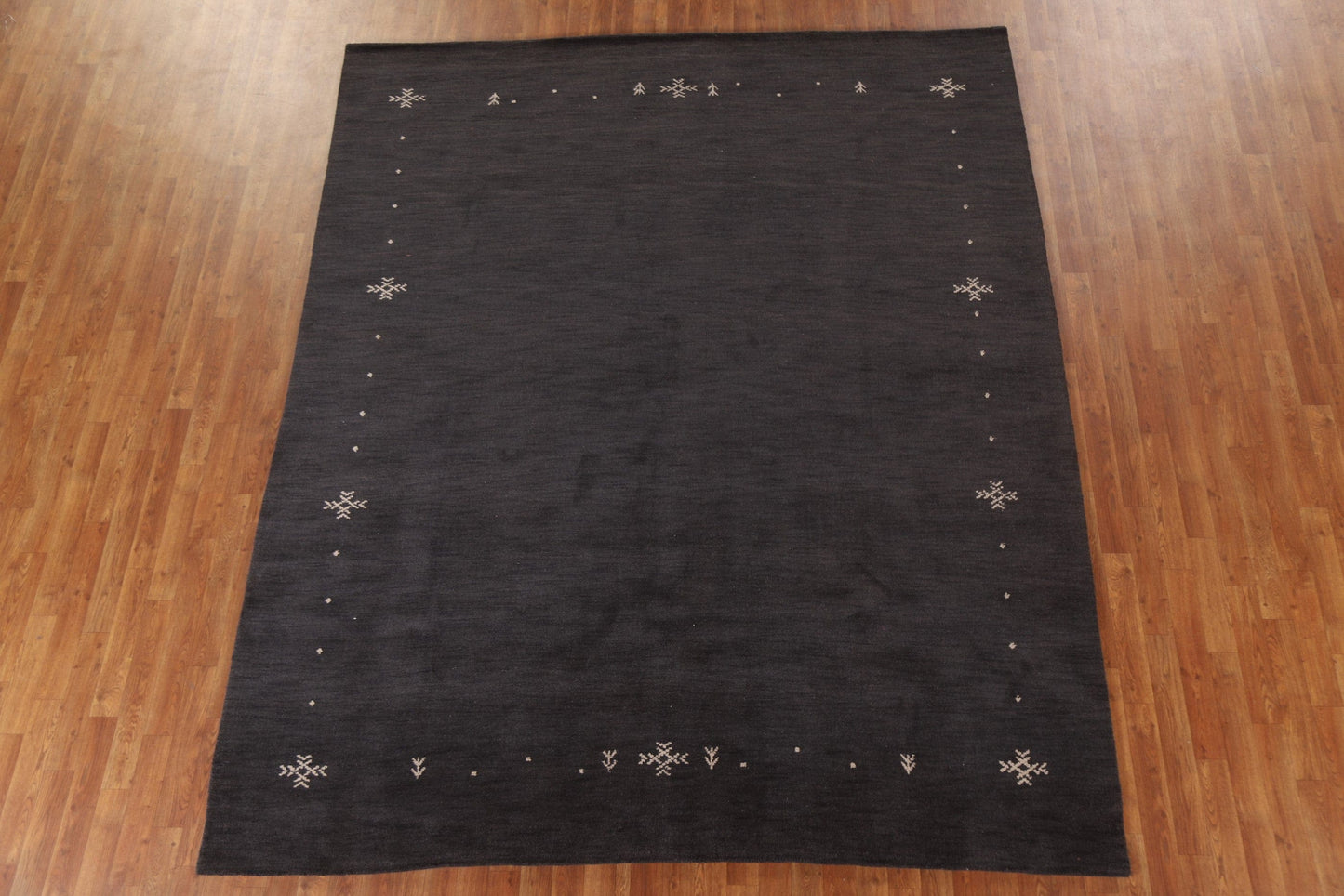 Charcoal Gabbeh Oriental Area Rug 8x10