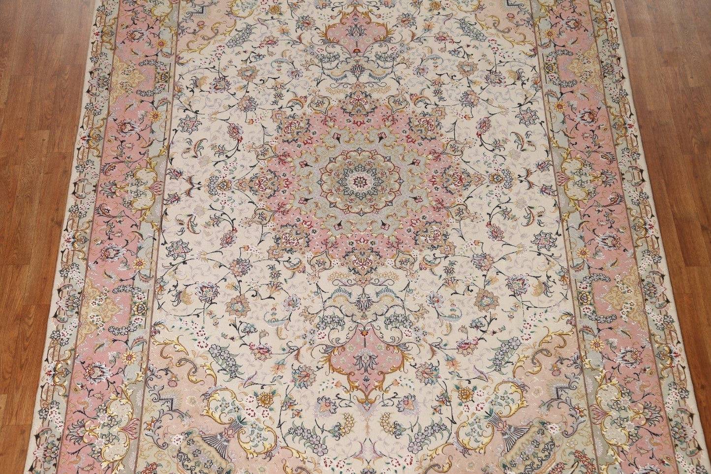 Wool & Silk Tabriz Persian Area Rug 7x10