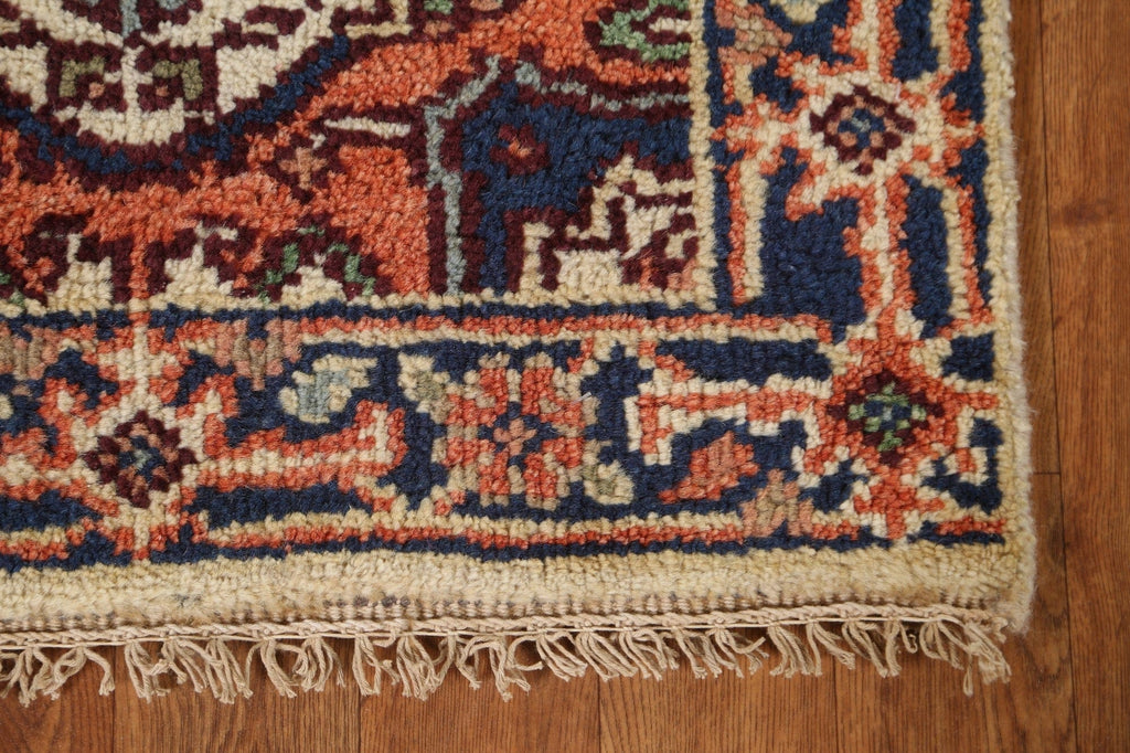 Hand-Knotted Heriz Serapi Oriental Wool Rug 2x4