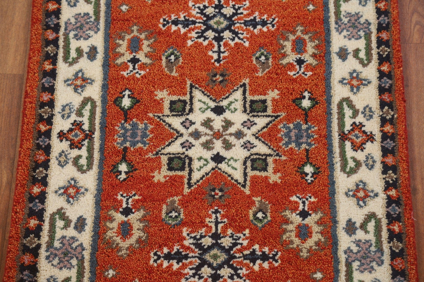 Handmade Kazak Oriental Runner Rug 2x5