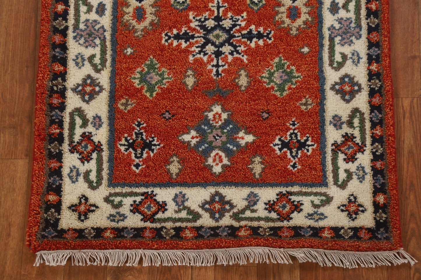 Handmade Kazak Oriental Runner Rug 2x5