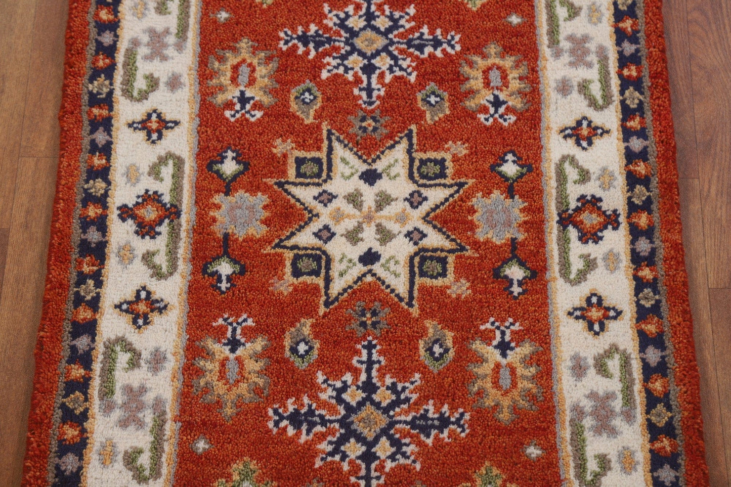 Handmade Kazak Oriental Runner Rug 2x5