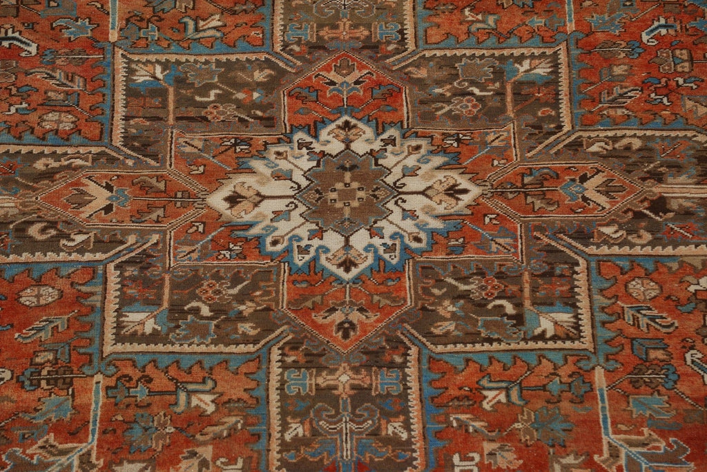 Geometric Heriz Persian Area Rug 10x12