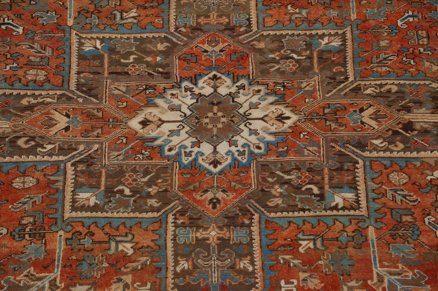 Geometric Heriz Persian Area Rug 10x12